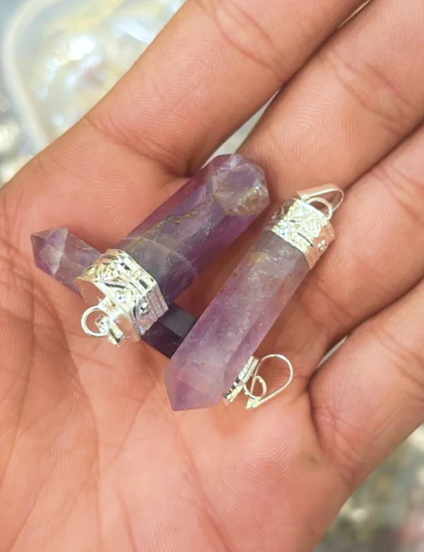Amethyst Pencil Pendant