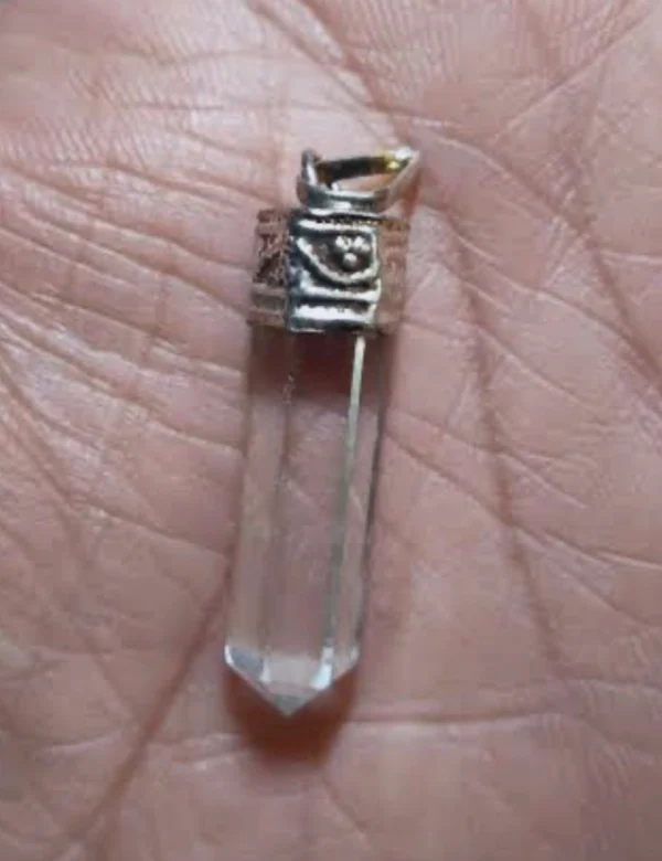 Clear Quartz Pencil Pendant - Image 2