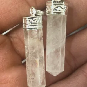 Clear Quartz Pencil Pendant