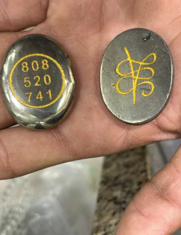 Pyrite Zibu Coin – Abundance, Protection & Divine Energy